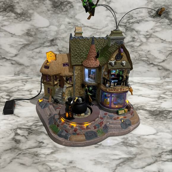 LEMAX Spooky Town Witches Brew Haus - Picture 1 of 11